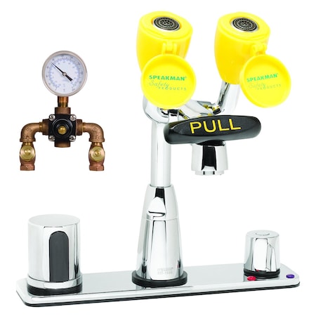 Speakman Comb Eyewash Sensor Faucet Tepid H2O SEF-1824-TW